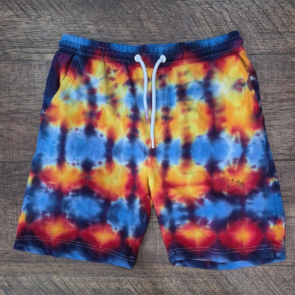 Laviva Sports Like New Women's Tie Dye Shorts 100% Cotton Size Large Bohemian